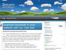 Tablet Screenshot of dreamwebdesigns.com